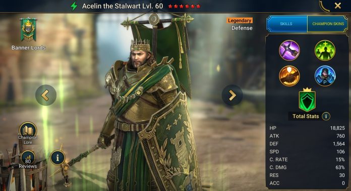 Acelin the Stalwart RAID Shadow Legends Champion Guide and Build