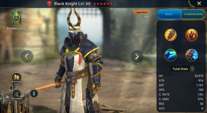 Black Knight RAID Shadow Legends Champion Guide and Build