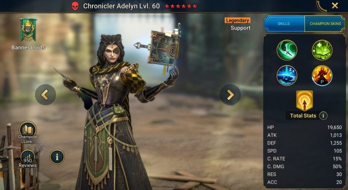 Chronicler Adelyn RAID Shadow Legends CHampion Guide and Build