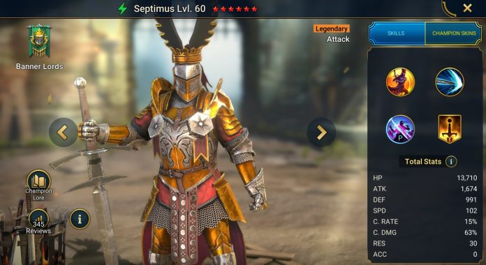 Septiums RAID Shadow Legends Champion Guide and Build